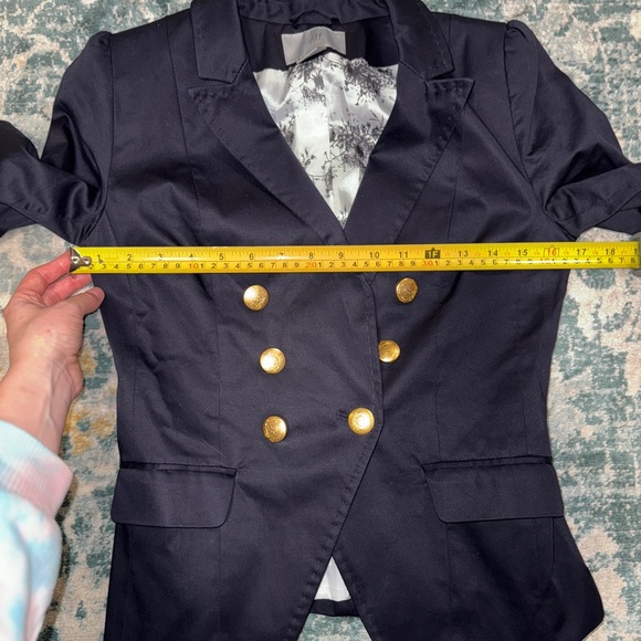 H&M Blue Double-Breasted Blazer - Picture 6 of 7